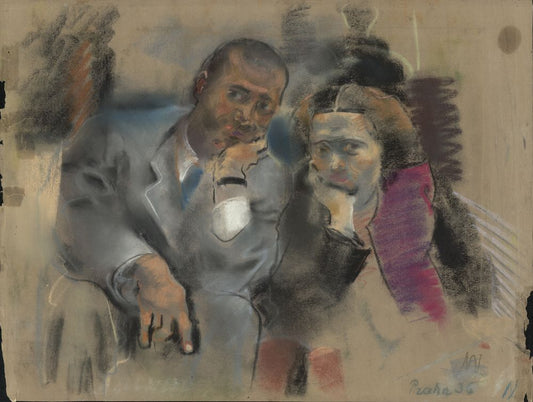 Portrait of Pavel und Maria Brandeis - by Friedl Dicker-Brandeis