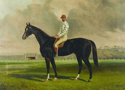 Blue Mountain (owner, trainer and jockey, James Scobie) - by Frederick Woodhouse