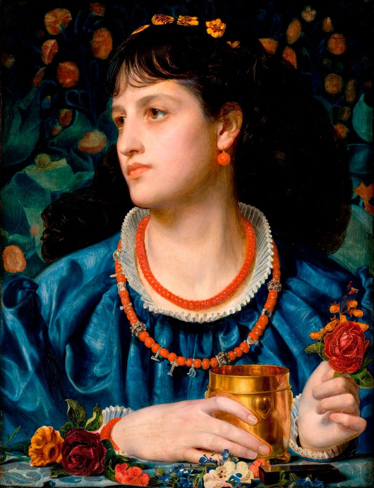 Ysoude with the Love Philtre - by Frederick Sandys