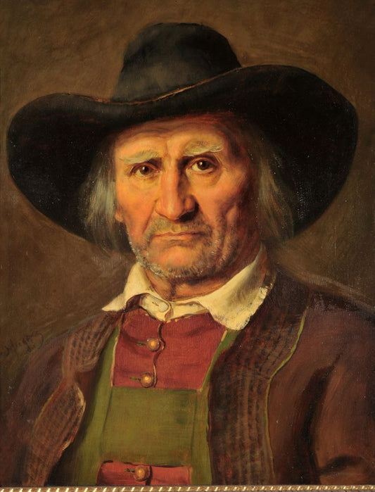 Portrait of a Tyrolean farmers - by Franz Defregger