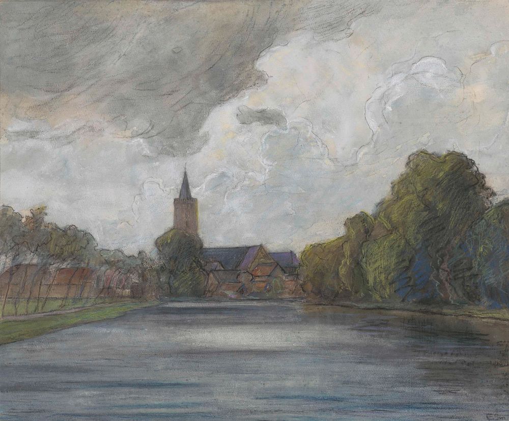 Loenen aan de Vecht, over het water gezien - by Frans Smissaert