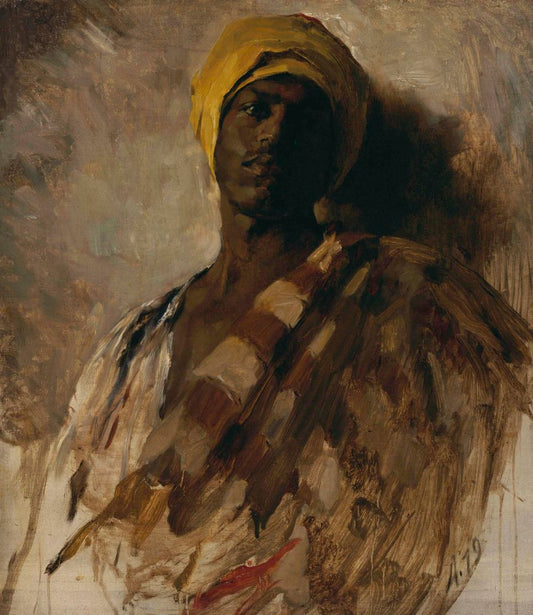 Study for "Guard of the Harem" - by Frank Duveneck