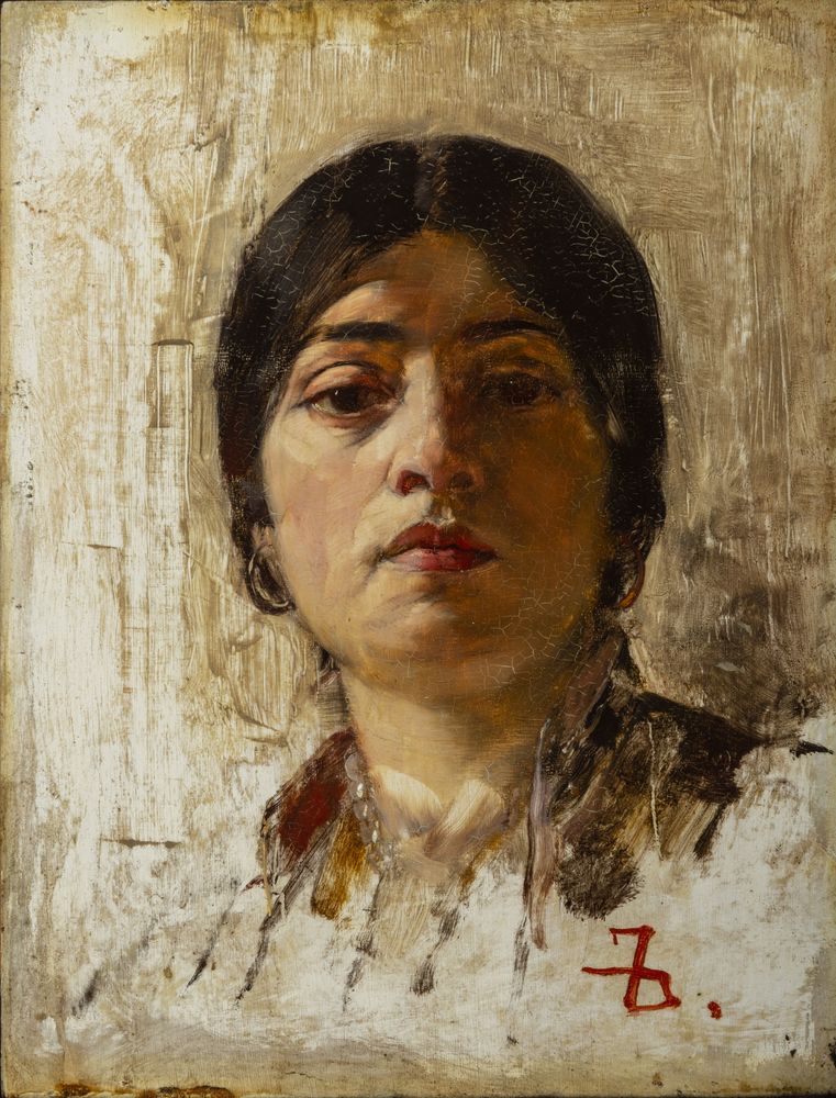 An Italian Woman - by Frank Duveneck