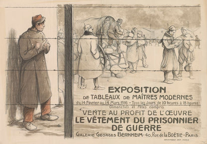 Exposition de tableaux de maîtres modernes...vente au profit de l'oeuvre le vêtement du prisonnier de guerre - by Francisque Poulbot