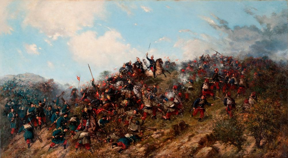 Battle of Treviño - by Francisco Oller