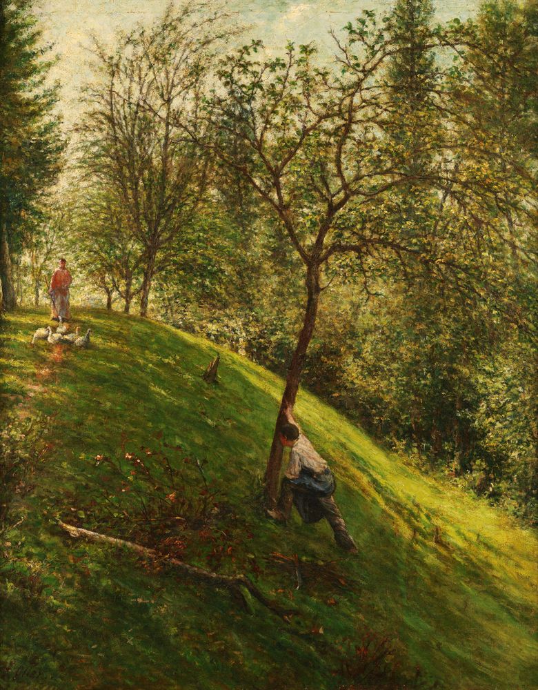 Paisaje Francés I - by Francisco Oller