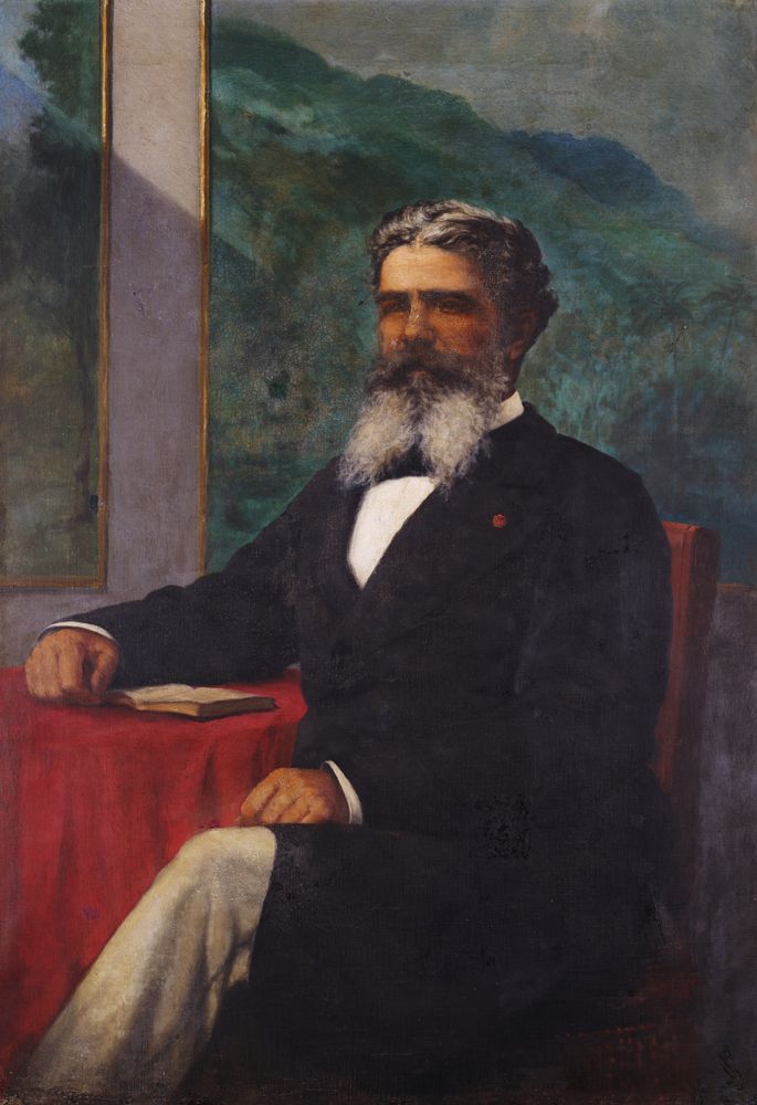 Don Manuel Saldaña - by Francisco Oller