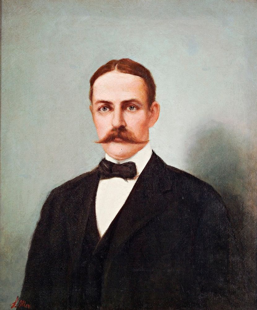 Portrait of Governor Beekman Winthrop - by Francisco Oller