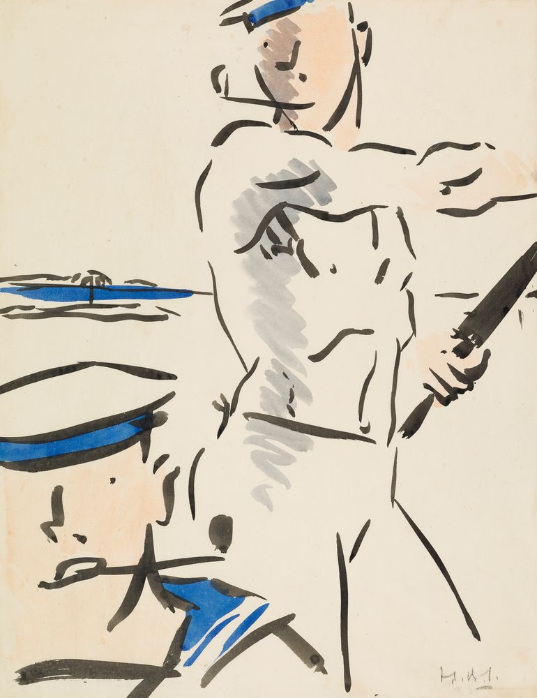 Two Sailors - by Francis Cadell