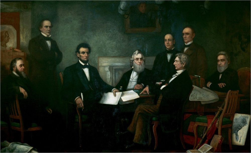 First Reading of the Emancipation Proclamation of President Lincoln - by Francis Bicknell Carpenter