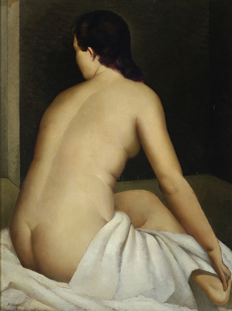 Nude from the back - by Francesco Trombadori