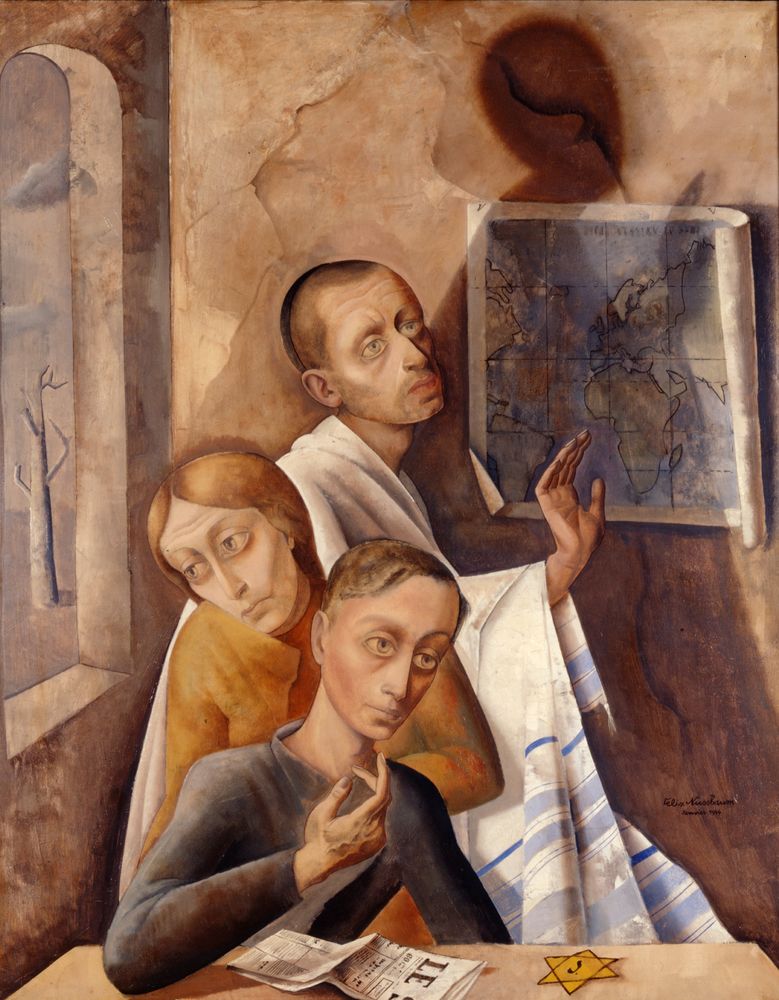 Portrait of Three - by Felix Nussbaum