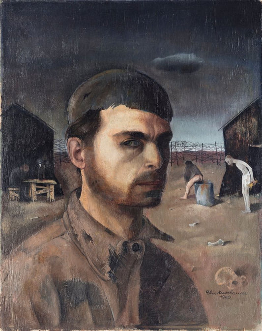 Self-Portrait in the Camp - by Felix Nussbaum