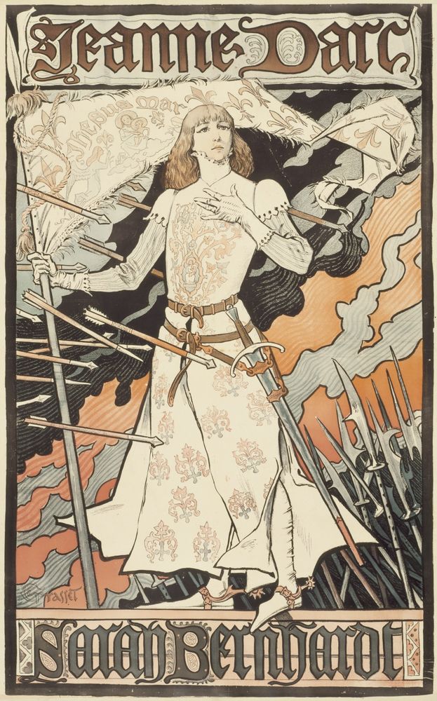 Jeanne d'Arc-Sarah Bernhardt - by Eugène Grasset