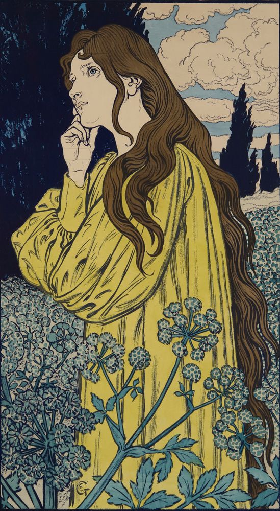 Méditation - by Eugène Grasset