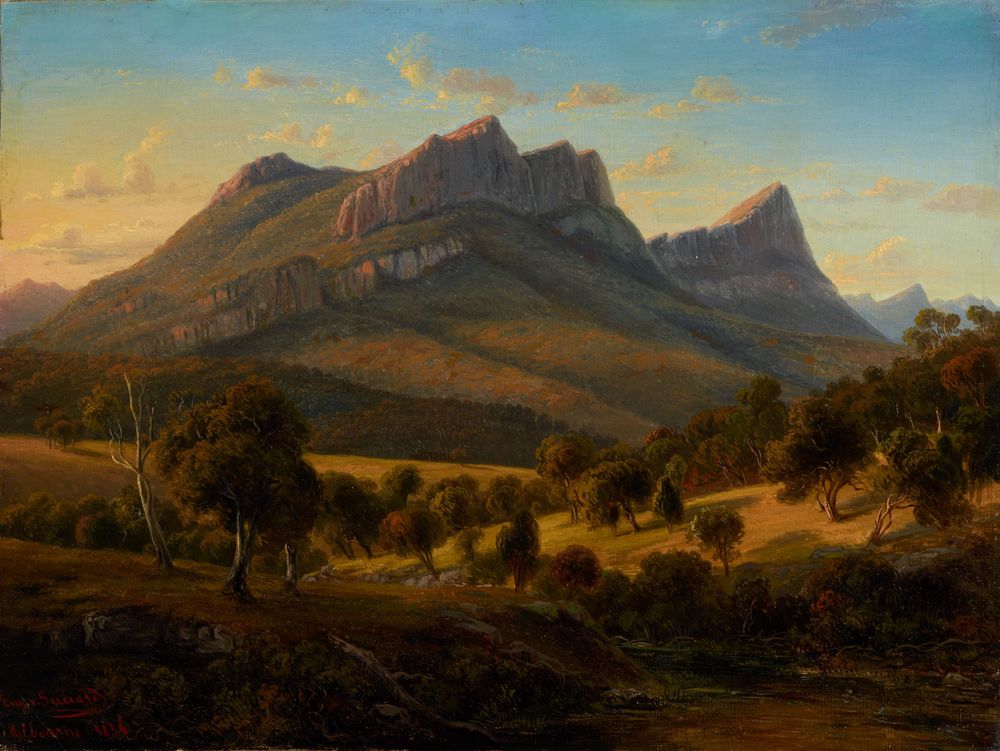 Mount Abrupt, the Grampians, Victoria - by Eugene von Guerard