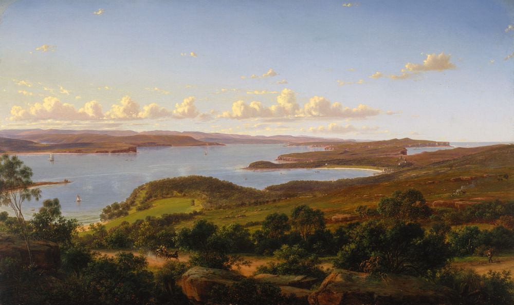 Sydney Heads - by Eugene von Guerard