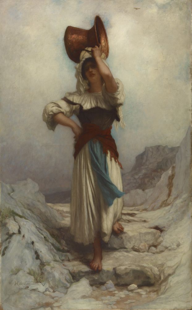 Going to the Well - by Ernest Hébert