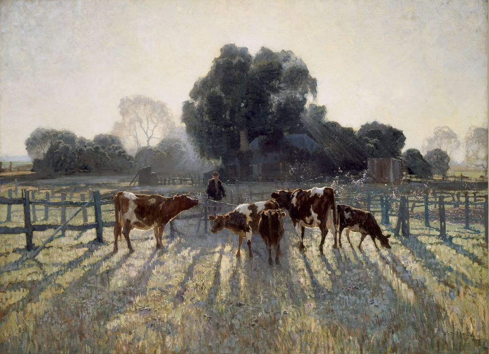 Spring frost - by Elioth Gruner