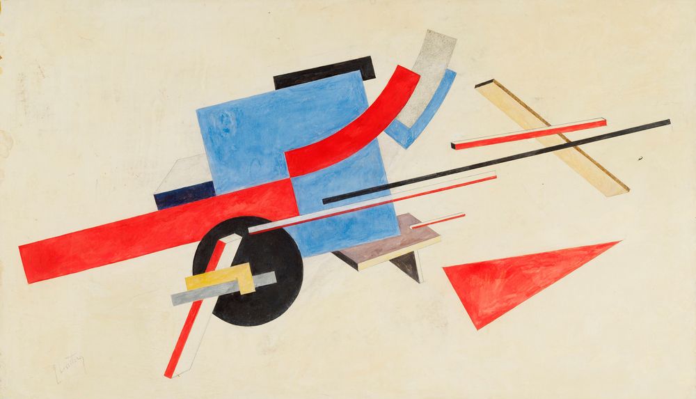 Proposal for a PROUN street celebration - by El Lissitzky