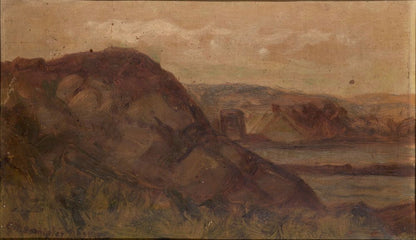 Untitled (landscape with rocks) - by Edward Mitchell Bannister