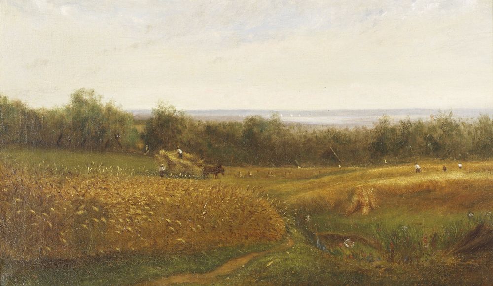 Workers in the Fields - by Edward Mitchell Bannister