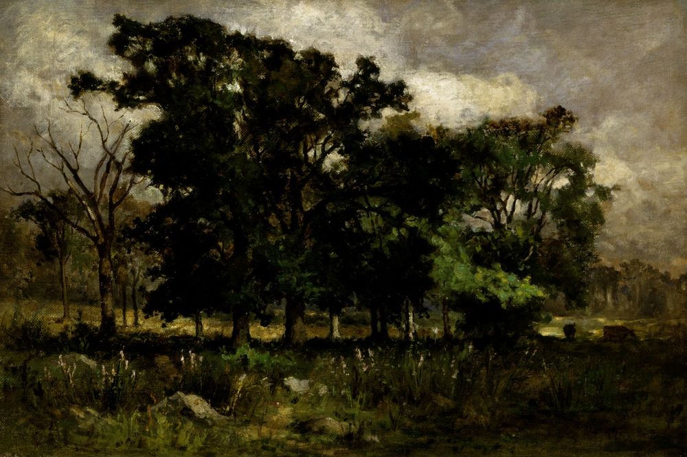 Tree Landscape - by Edward Mitchell Bannister