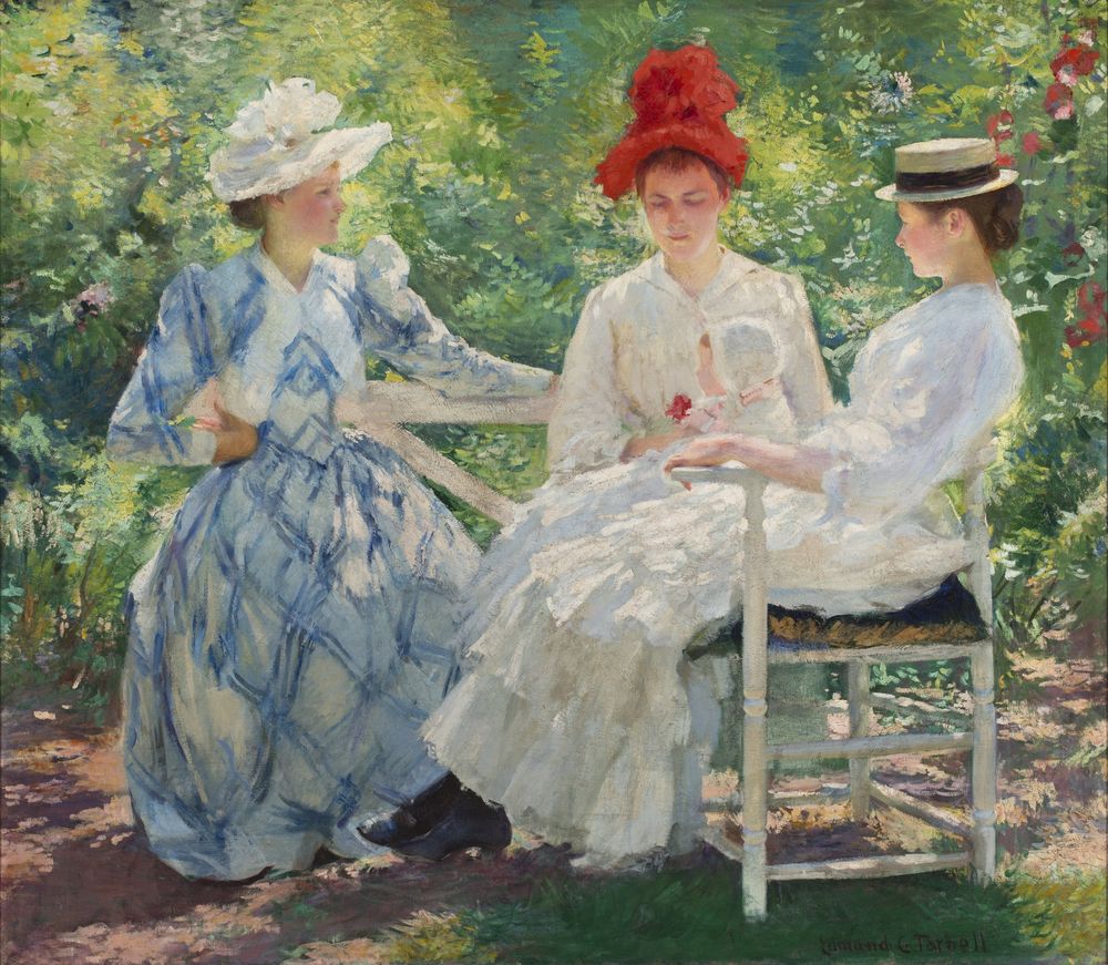 Three Sistersâ€?A Study in June Sunlight - by Edmund C. Tarbell