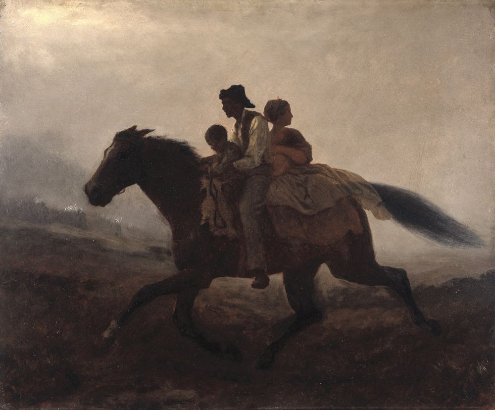 A Ride for Liberty -- The Fugitive Slaves - by Eastman Johnson