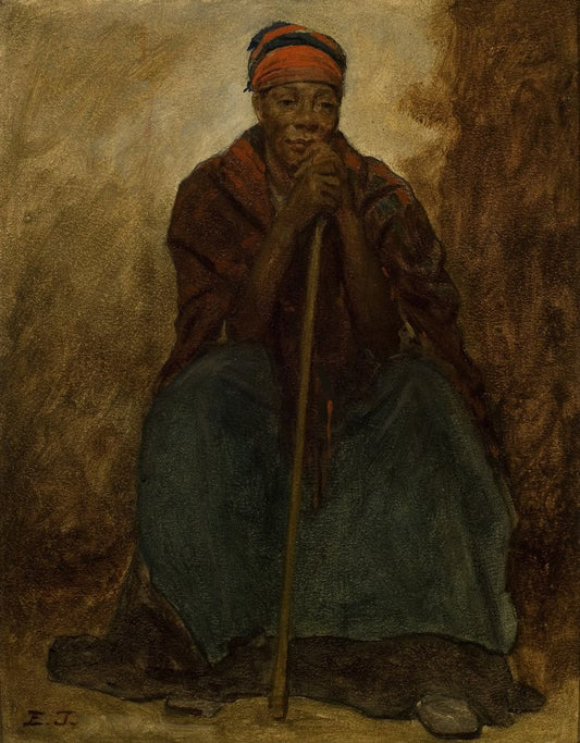 Dinah, Portrait of a Negress - by Eastman Johnson