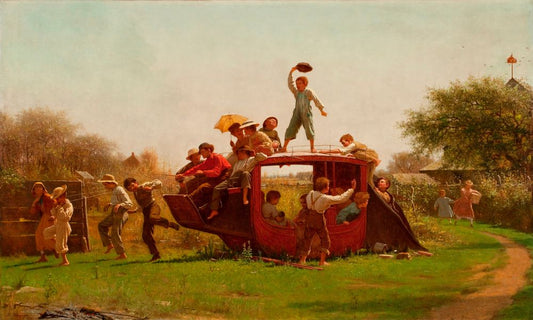 The Old Stagecoach - by Eastman Johnson