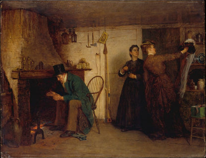 The New Bonnet - by Eastman Johnson