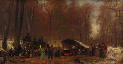 A Different Sugaring Off - by Eastman Johnson