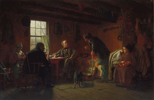 The Pension Claim Agent - by Eastman Johnson