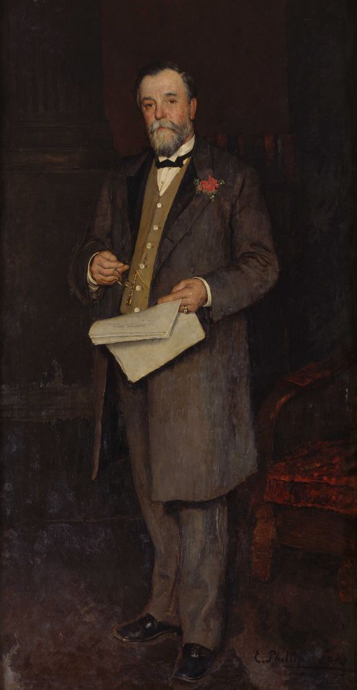 Portrait of Sir Frederick Sargood, K.C.M.G., Minister of the Crown, Victoria - by E. Phillips Fox