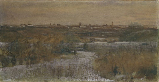 Winter: Central Park - by Dwight William Tryon