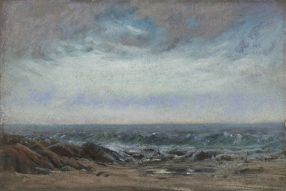 Rocks, Sea and Sky: Morning--Wind NNE - by Dwight William Tryon