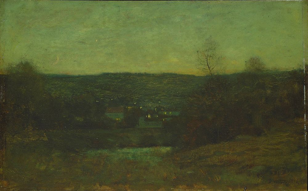 A Lighted Village - by Dwight William Tryon