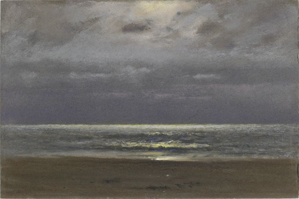 The Sea: Night - by Dwight William Tryon