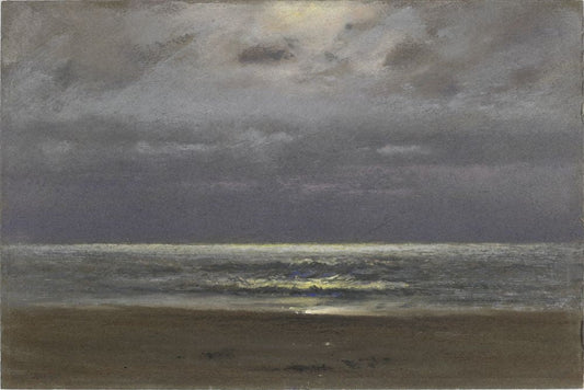 The Sea: Night - by Dwight William Tryon