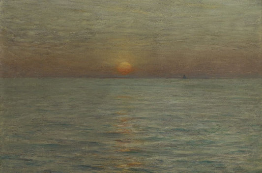 The Sea: Sunset - by Dwight William Tryon