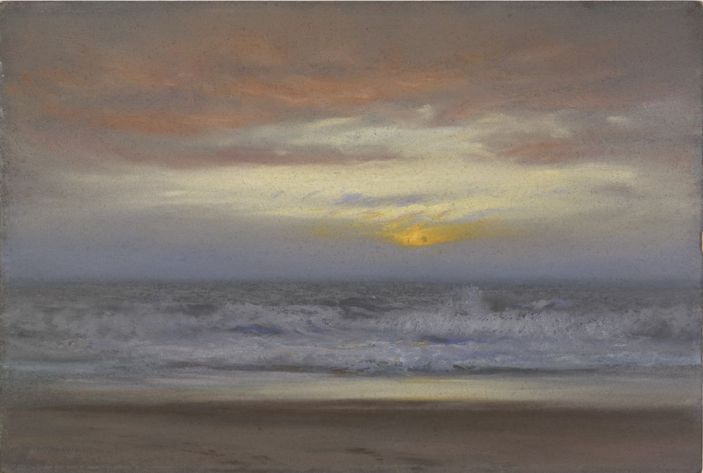 Sunset before Storm - by Dwight William Tryon