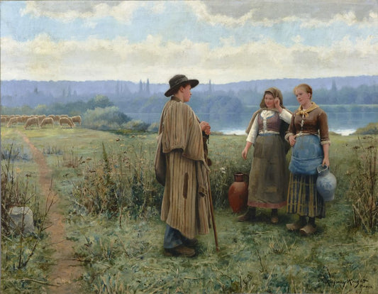 An Idle Moment - by Daniel Ridgway Knight