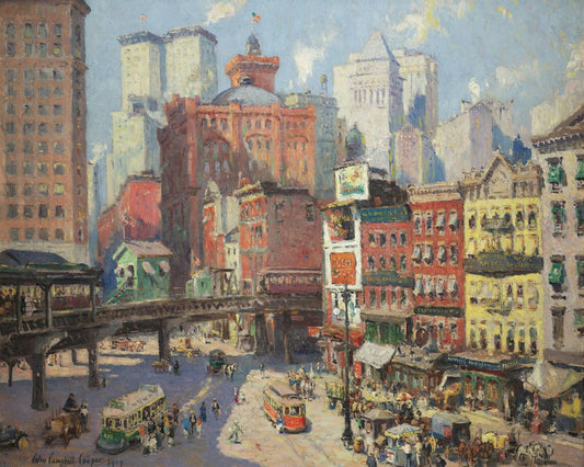 South Ferry, New York - by Colin Campbell Cooper