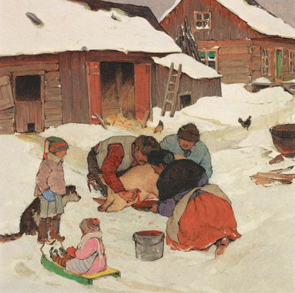 Killing the Pig - by Clarence Gagnon