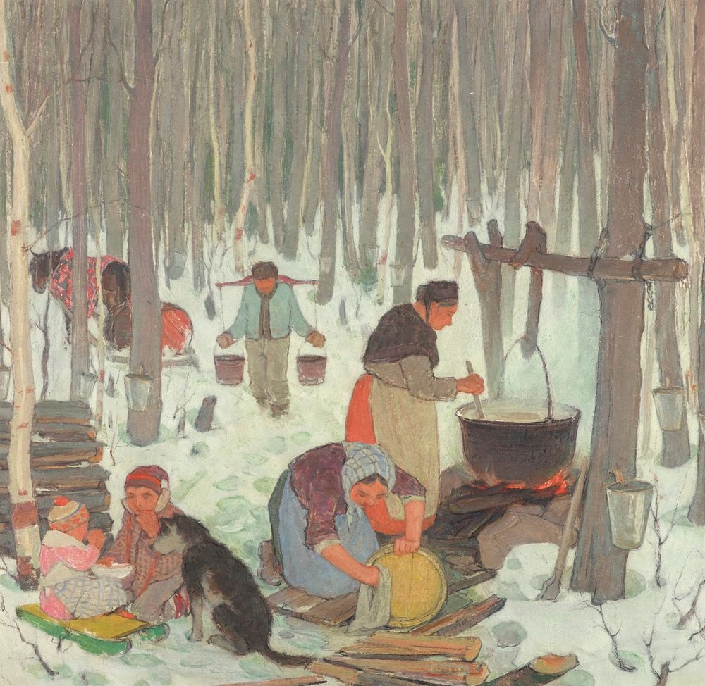 Sugaring - by Clarence Gagnon