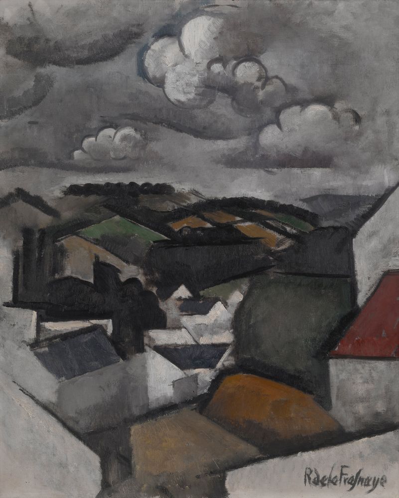 Landscape with a Village, The Hills Beyond Meulan - by Roger de La Fresnaye