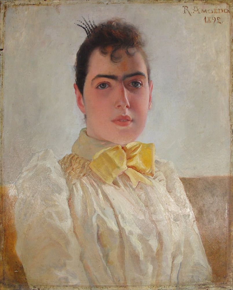 Retrato de Adelaide Amoêdo - by Rodolfo Amoedo