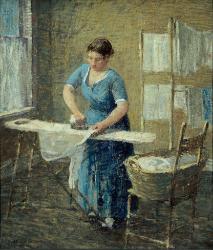 Woman Ironing - by Robert Spencer