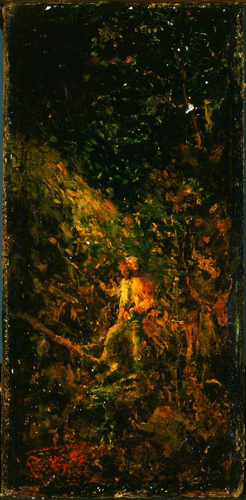 Figure in a Landscape - by Ralph Albert Blakelock